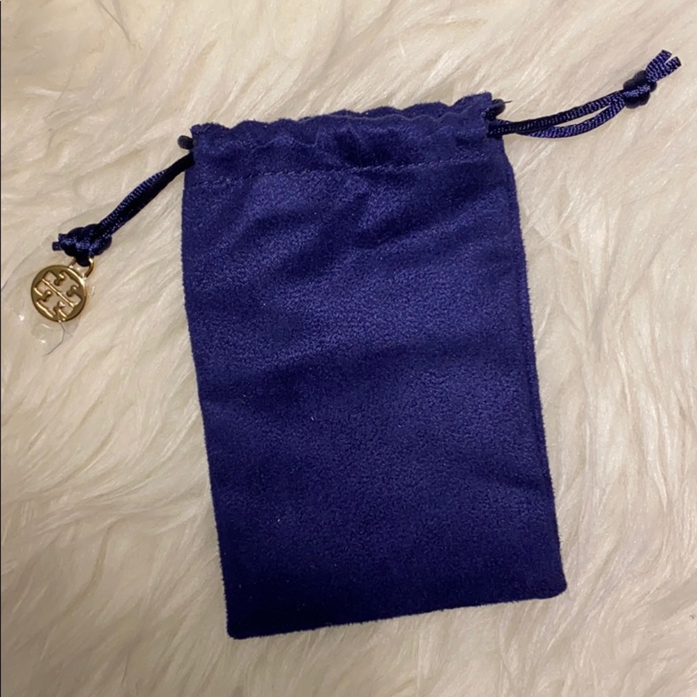 New Tory Burch Jewelry Pouch Navy